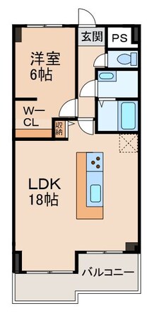 グランメール新生町の物件間取画像